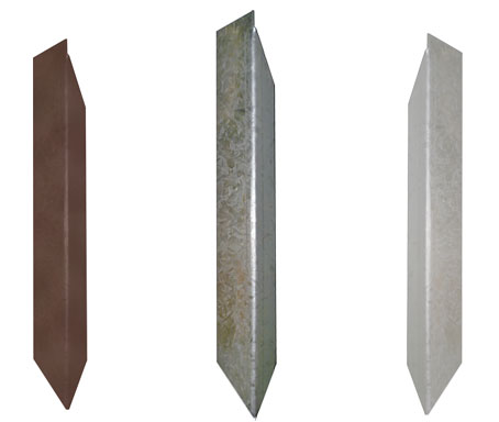 Formboss tapered stakes in three finishes