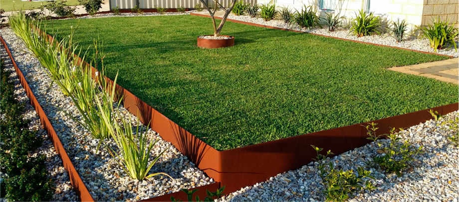 REDCOR® corten raised lawn