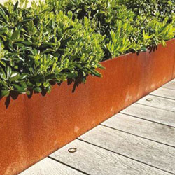 REDCOR® corten steel edging by Ascher Smith Exterior Styling & Landscaping